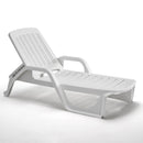 Image of a ECONOFURN Bica Zanzibar Sun/Pool Lounger - White 1