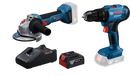 Bosch Cordless Drill GSB 183-Li and Grinder GWS 18V-8 Combo incl Battery 4.0A and Charger-1