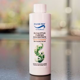 Image of a Crystal Aire 200ml Eucalyptus Air Purifier Concentrate out of packaging