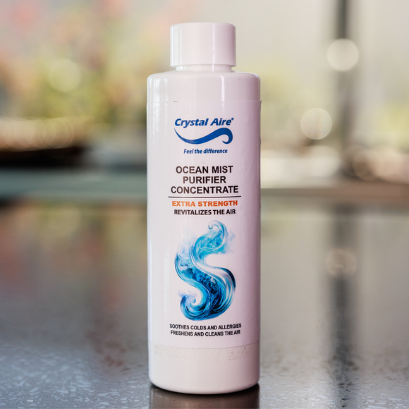 Image of a Crystal Aire 200ml Ocean Mist Air Purifier Concentrate out of packaging