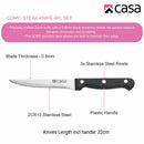 Casa Como 4Pc Steak Knife Set-3