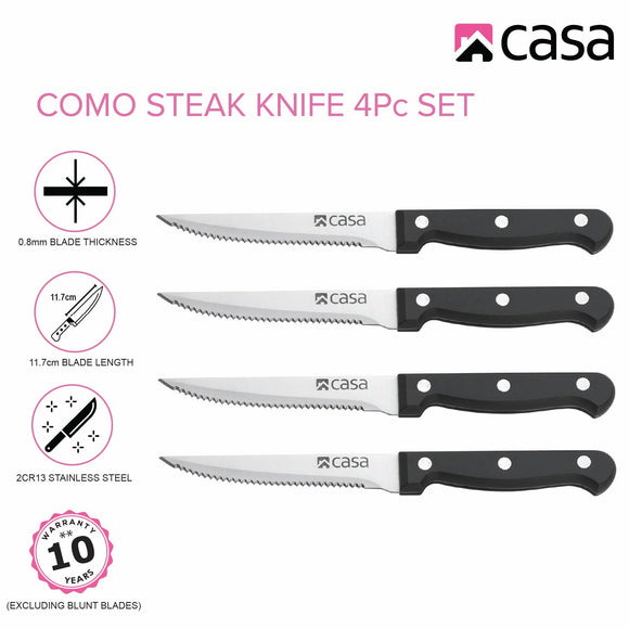 Casa Como 4Pc Steak Knife Set