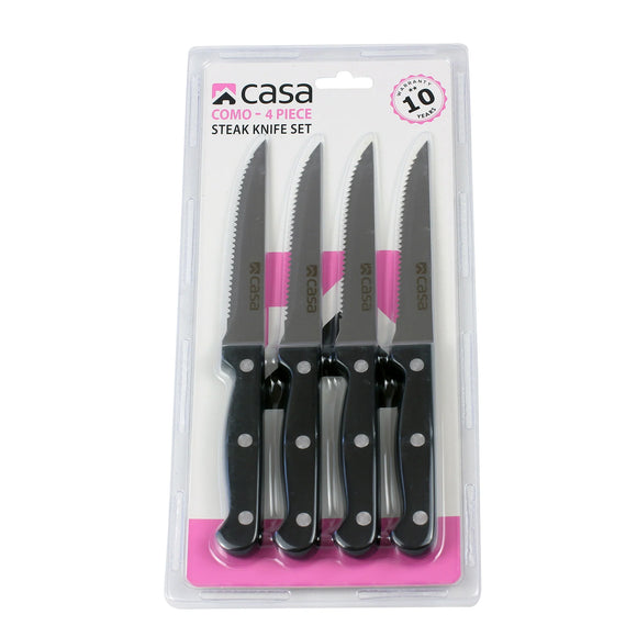 Casa Como 4Pc Steak Knife Set