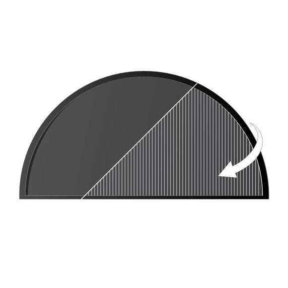 Image of a KAMADO JAN Cast Iron Half Moon Griddle LARGE 1