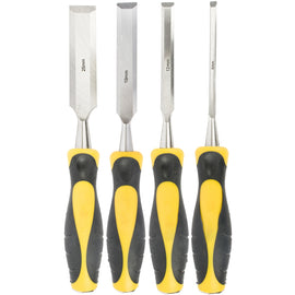 Image of a Tork Craft Chisel Set Wood 4 Piece In Blister
