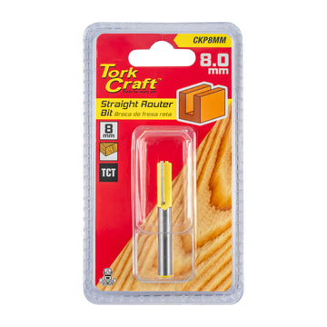 Image of a Tork Craft Router Bit Straight 8mm