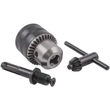Image of a Tork Craft Chuck & Key 13mm 1/2'x 20unf & SDS Adaptor