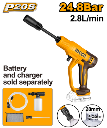 Ingco 20V Li-Ion Pressure Washer