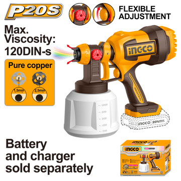 Ingco 20V Li-Ion Spray Gun