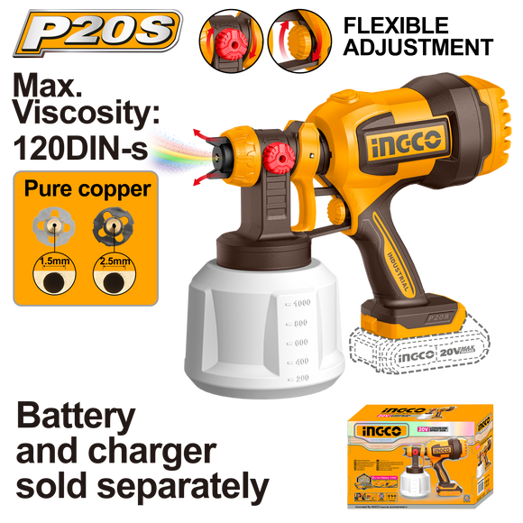 Ingco 20V Li-Ion Spray Gun