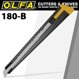 Image of a Olfa Model 180 Black Steel Snap Off Knife Cutter