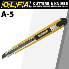 Image of a Olfa One Way Lock Cutter With Black Blade Snap Off Knife