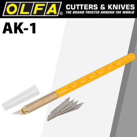 Image of a Olfa Cutter Model Ak-1 Art Knife X25 Spare Blades