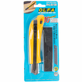 Image of a Olfa Heavy Duty Cutter With 10 Excel Black Blades