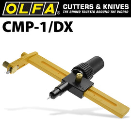 Image of a Olfa Compass Cutter With Ratchet & 10 Spare Blades
