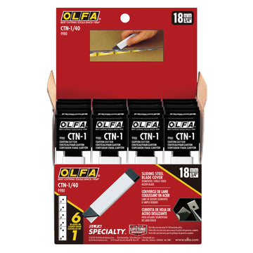 Image of a Olfa Carton Cutter With Snap Off Blade 40Pc Display Box