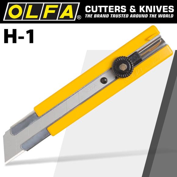 Image of a Olfa Cutter Model H-1 Extra Heavy Duty Snap Off Knife Cutter 25mm