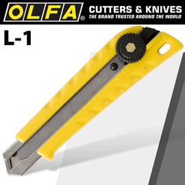 Image of a Olfa Cutter Model L-1 Heavy Duty Snap Off Knife 18mm