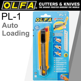 Image of a Olfa Professional Pro Load Heavy Duty Cutter 18mm Blades Auto Re Load