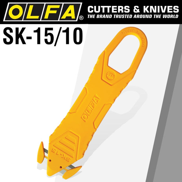 Image of a Olfa Disposable Safety Knife With Concealed Blade X10Pack