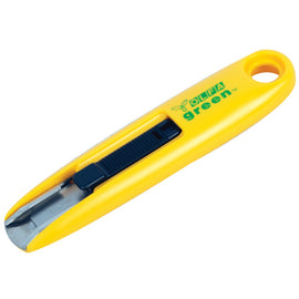 Image of a Olfa Safety Cutter  - Recycled Green  W/12.5mm  Blade Box Opener Cutte