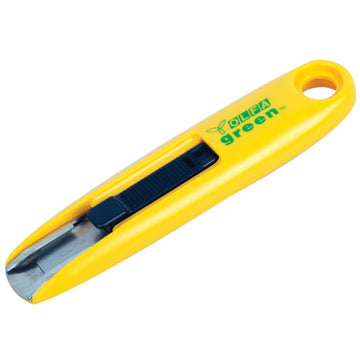 Image of a Olfa Safety Cutter  - Recycled Green  W/12.5mm  Blade Box Opener Cutte