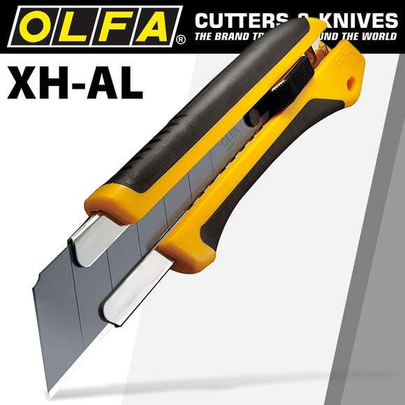 Image of a Olfa Extra Heavy Duty  Cutter With Black 25mm Hbb Blade