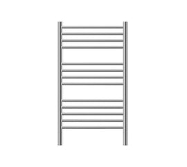 Buy matt-brushed Jeeves Heated Towel Rail Classic C 400 Curved 915 x 400 x 160