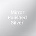 Mirror polished silver surface with text overlay