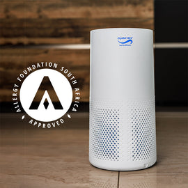 Image of a Crystal Air Turbo HEPA LED Air Purifier Wifi Control & 5 Step Filtration out of packaging