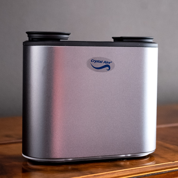Image of a Crystal Aire Dual Waterless Diffuser out of packaging