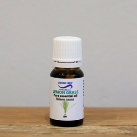 Image of a Crystal Aire Lemongrass 10ml Essential Oil out of packaging