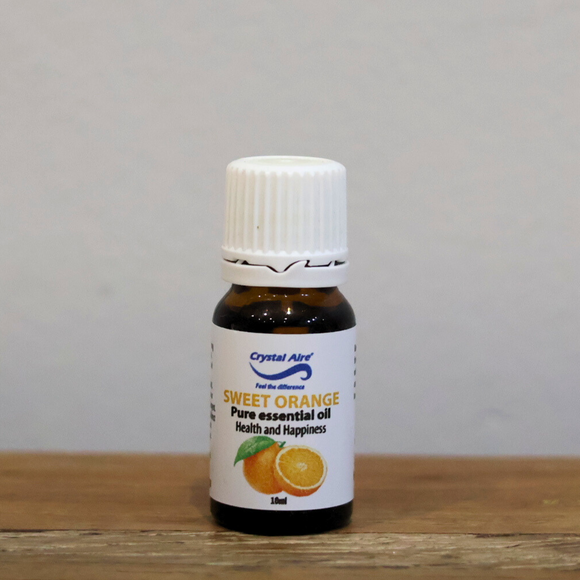 Image of a Crystal Aire Sweet Orange 10ml Essential Oil out of packaging