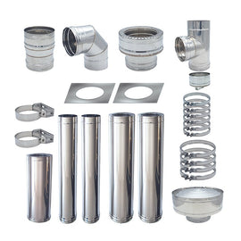 Image of a ECONOFIRE 130mm External Flue Kit 1