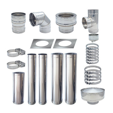 Image of a ECONOFIRE 130mm External Flue Kit 1