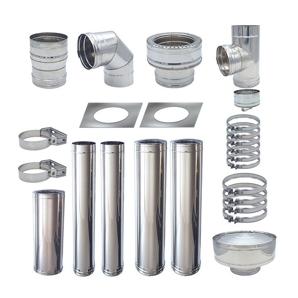 Image of a ECONOFIRE 130mm External Flue Kit 1