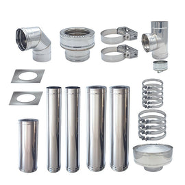 Image of a ECONOFIRE 150mm External Flue Kit 1