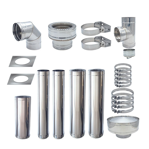 Image of a ECONOFIRE 150mm External Flue Kit 1