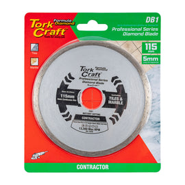Image of a Tork Craft Diamond Blade Continuous Rim 115mm