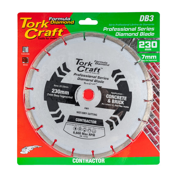 Image of a Tork Craft Diamond Blade Segmented 230mm