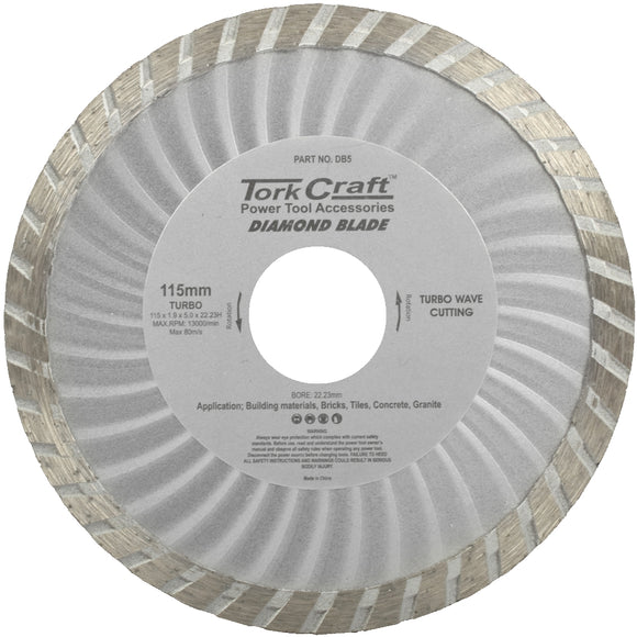 Image of a Tork Craft Diamond Blade Turbo 115mm