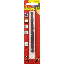 Image of a Tork Craft Drill Bit HSS Standard 8.0mm Hex Shank 