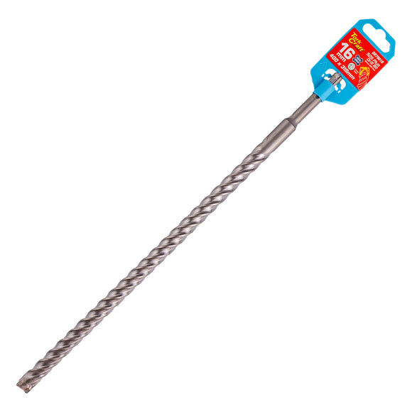 Image of a Tork Craft Drill Bit SDS Plus Cross Head Rebar 16mm X 319mm X 400mm