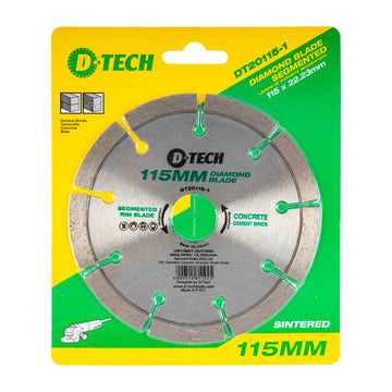 Image of a DIAMOND BLADE SEGMENTED STD. 115X22,23MM CONCRETE/CLAY BRICKS