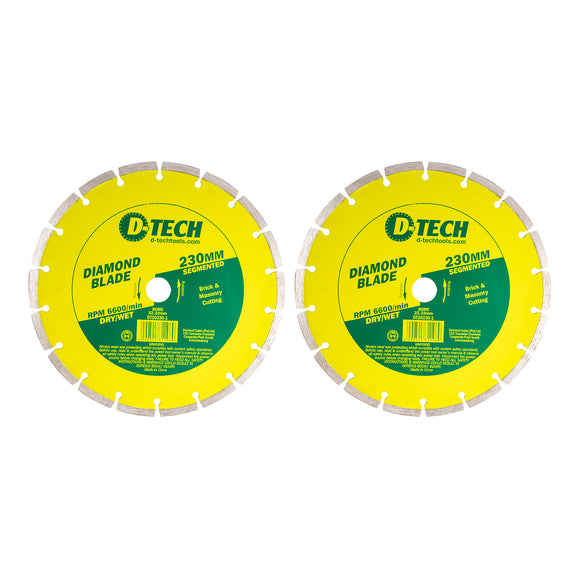 Image of a DIAMOND BLADE SEGMENTED STD. 230 X 22.23MM BULK 2PC