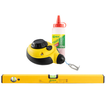 Image of a SPIRIT LEVEL 600MM & 30M CHALK LINE H/DUTY DTSL0060B/DTCL030