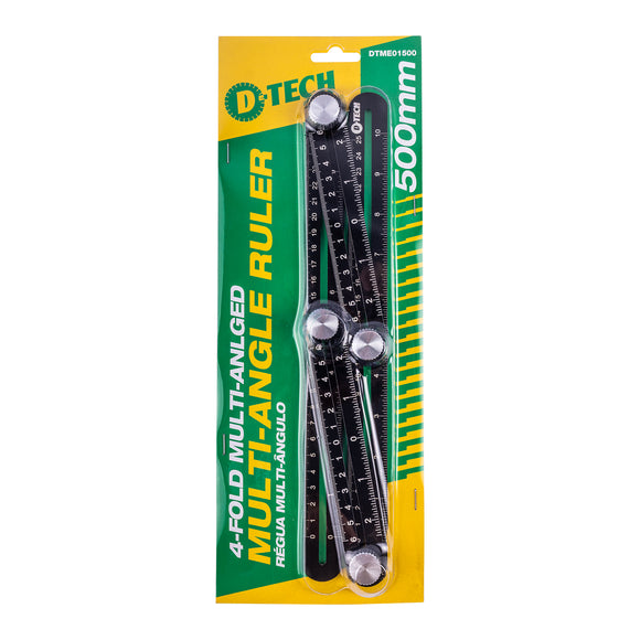Image of a ALUM MULTI-ANGLE RULER 500MM FOUR FOLD