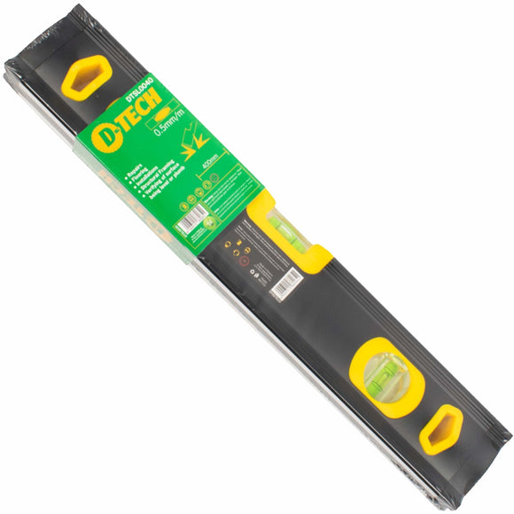 Image of a SPIRIT LEVEL BEAM 400MM X 1.6MM 3 X VIAL 0.5MM ACCUR. ALUM.
