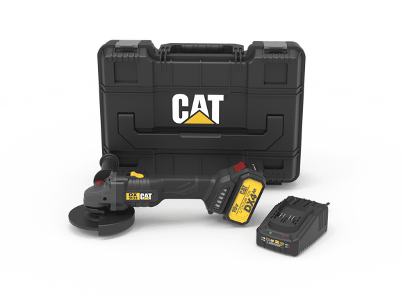 Cat Angle grinder 115mm 18V BL 1x4ah 1 x 2ah charger