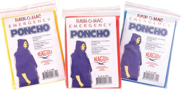 image of Seagull Disposable Rain Ponchos Singles